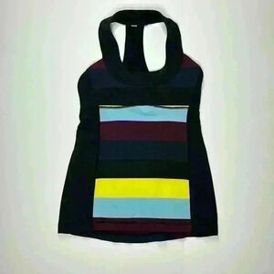 Lululemon Stripped Halter Tank Top No Size Dot